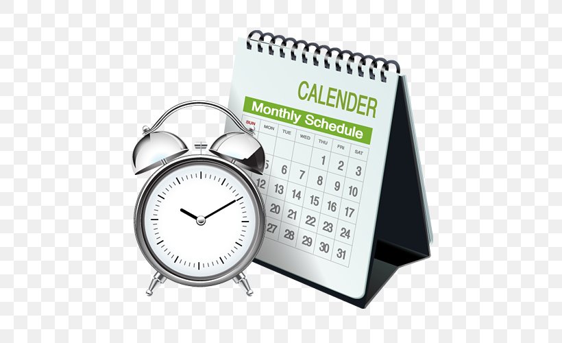 Stationery Pencil Calendar, PNG, 500x500px, Stationery, Alarm Clock, Calendar, Clock, Pencil Download Free