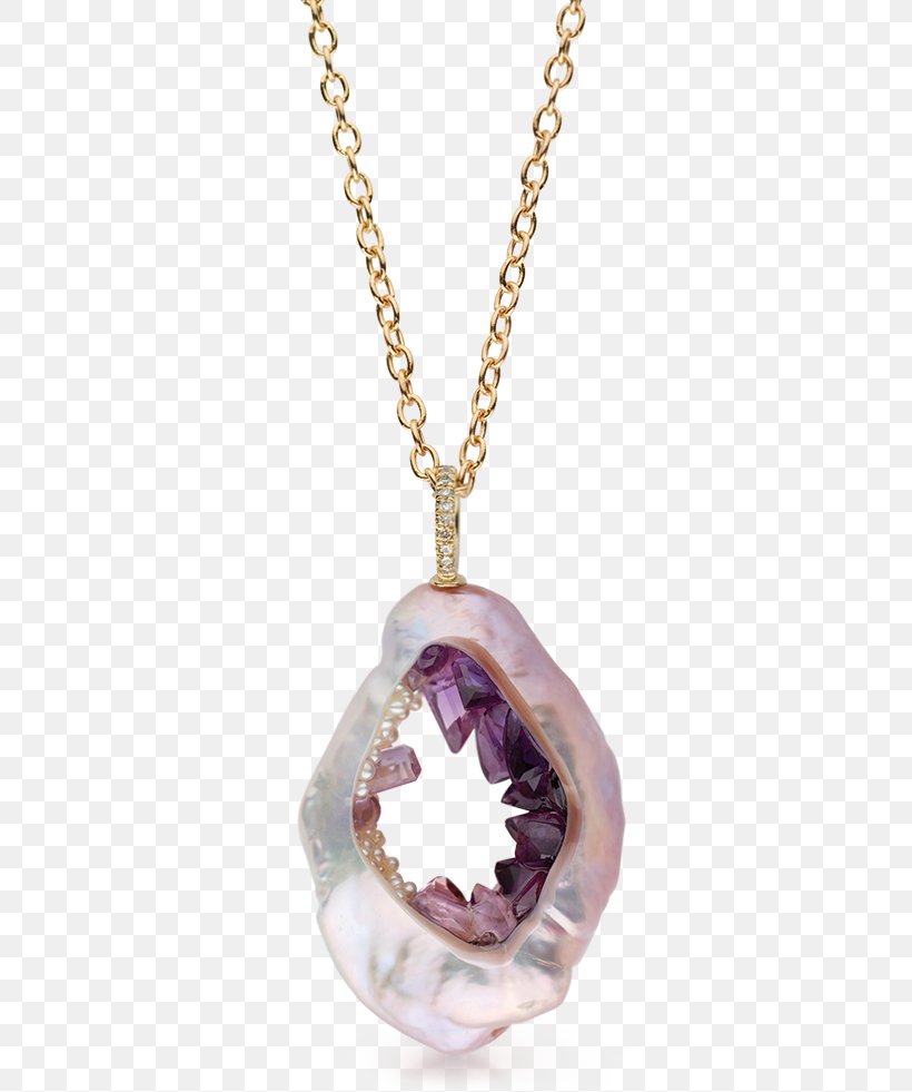 Amethyst Locket Purple Necklace Jewellery, PNG, 400x981px, Amethyst, Chain, Fashion Accessory, Gemstone, Jewellery Download Free