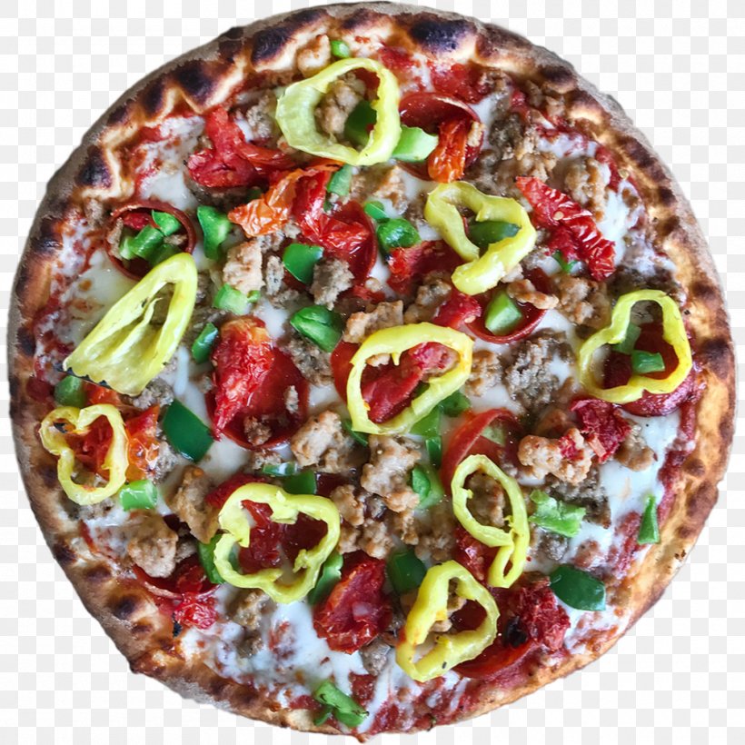 California-style Pizza Sicilian Pizza Cuisine Of The United States Sicilian Cuisine, PNG, 1000x1000px, Californiastyle Pizza, American Food, California Style Pizza, Cheese, Cuisine Download Free