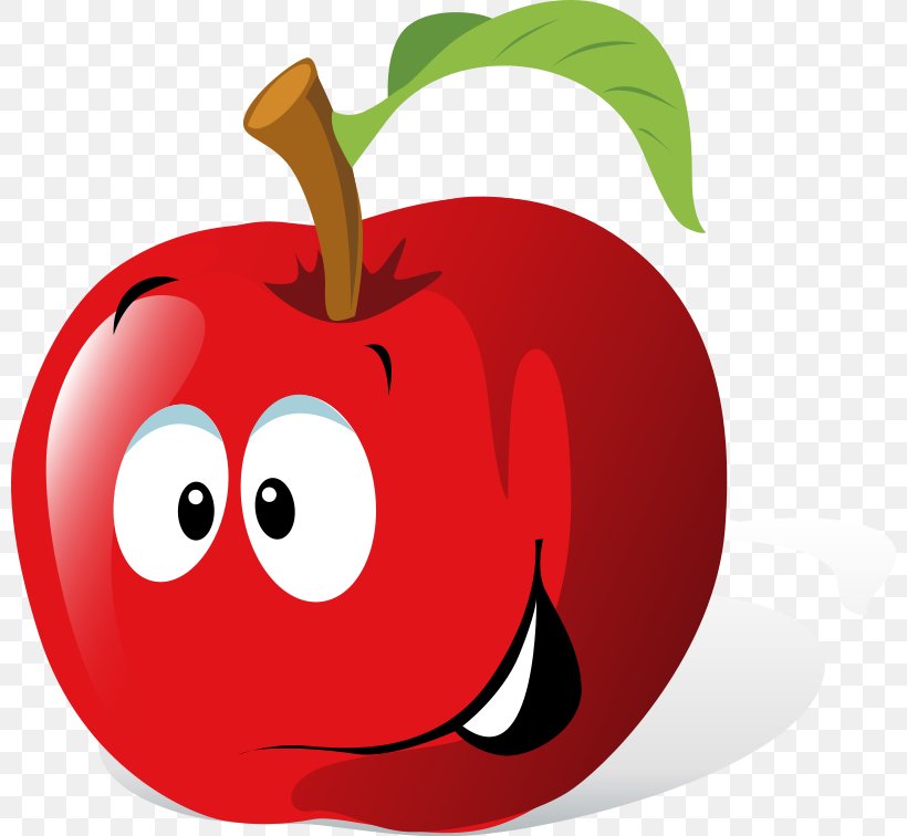 Cartoon Apple Clip Art, PNG, 800x756px, Cartoon, Apple, Drawing, Facial