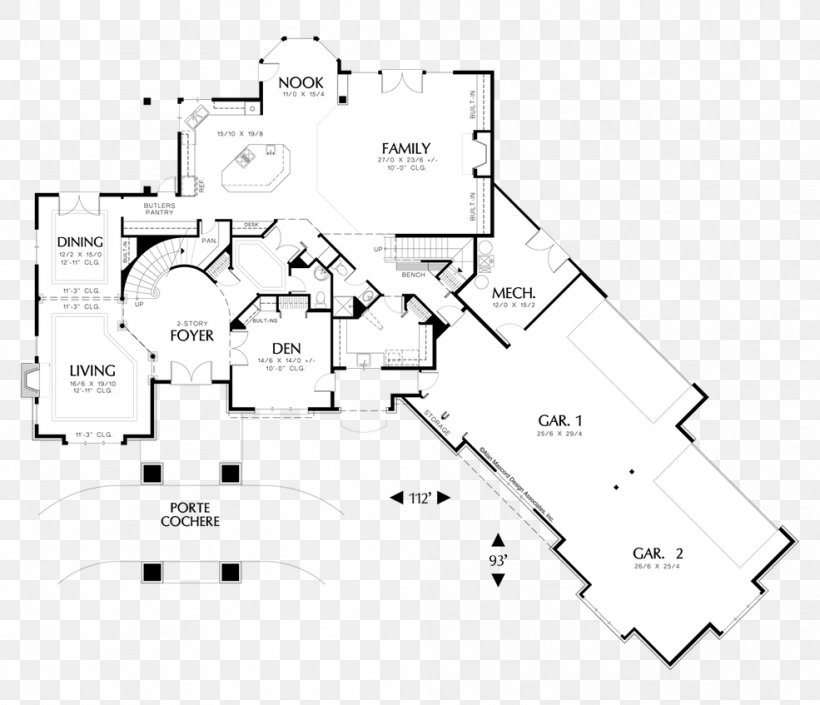 House Plan Courtyard Ranch-style House Floor Plan, PNG, 985x847px, House Plan, Architectural Plan, Architecture, Area, Bedroom Download Free