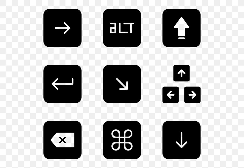 Computer Keyboard Clip Art, PNG, 600x564px, Computer Keyboard, Area, Black And White, Brand, Button Download Free