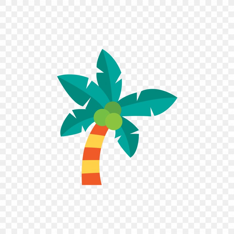 Vector Coconut Tree, PNG, 1600x1600px, Flat Design, Beach, Fotosearch, Green, Leaf Download Free