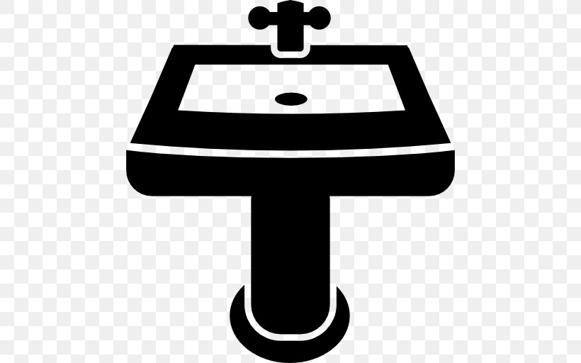 Sink, PNG, 512x512px, Sink, Area, Artwork, Bathroom, Black And White Download Free