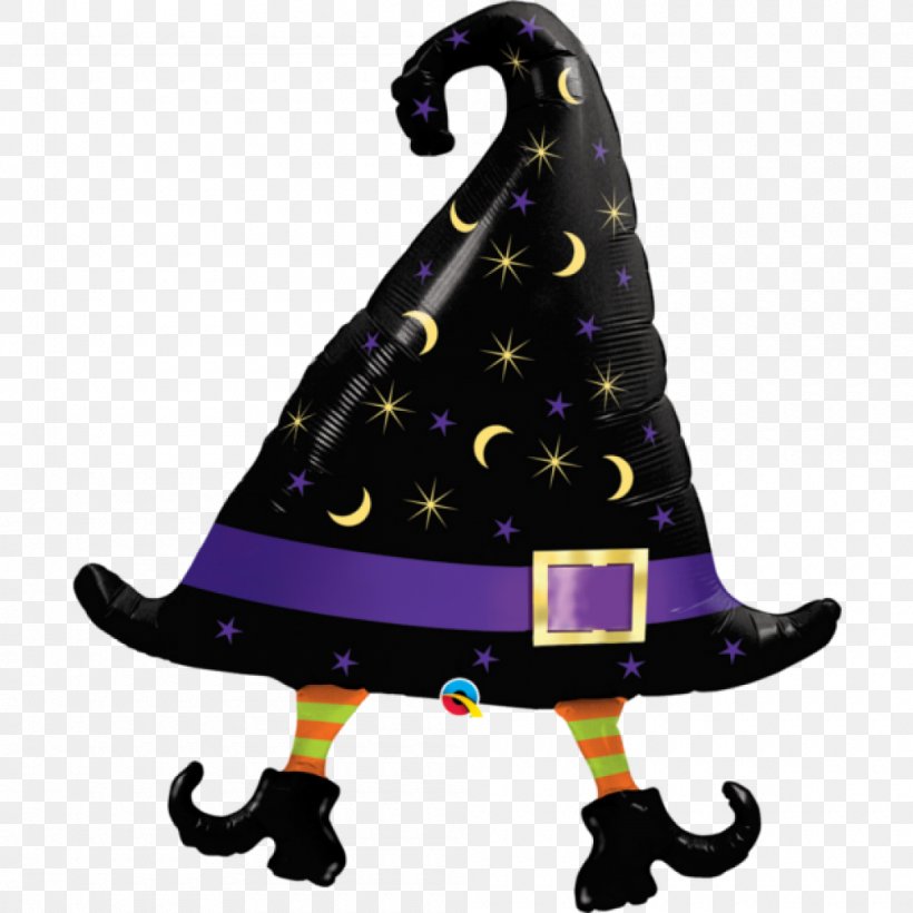 Witch Hat Witch Hat Toy Balloon Halloween, PNG, 1000x1000px, Hat, Balloon, Bonnet, Broom, Christmas Tree Download Free