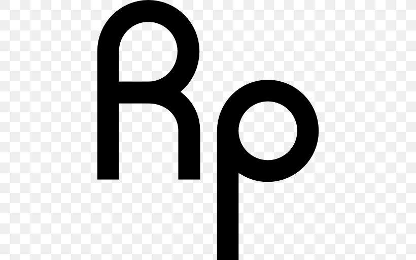 Indonesian Rupiah Currency Symbol Money, PNG, 512x512px, Indonesian Rupiah, Black And White, Brand, Currency, Currency Symbol Download Free