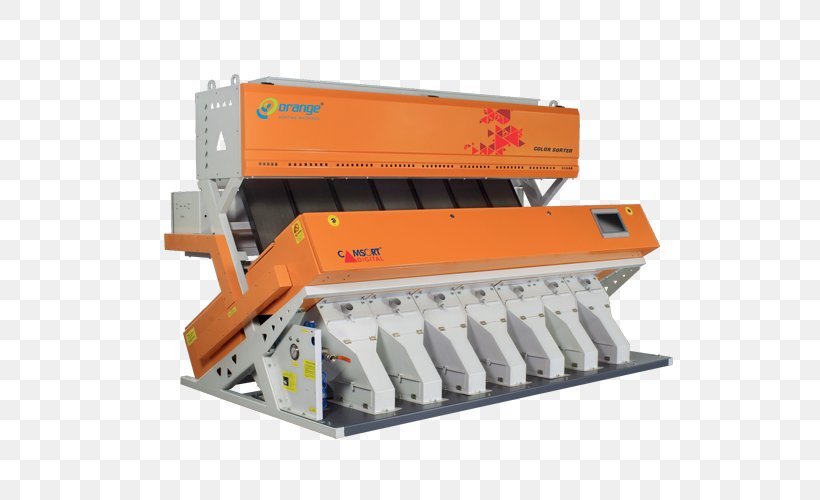 Orange Sorting Machines (India) Private Limited Rice Color Sorting Machine Colour Sorter Manufacturing, PNG, 580x500px, Machine, Business, Cereal, Colour Sorter, Manufacturing Download Free