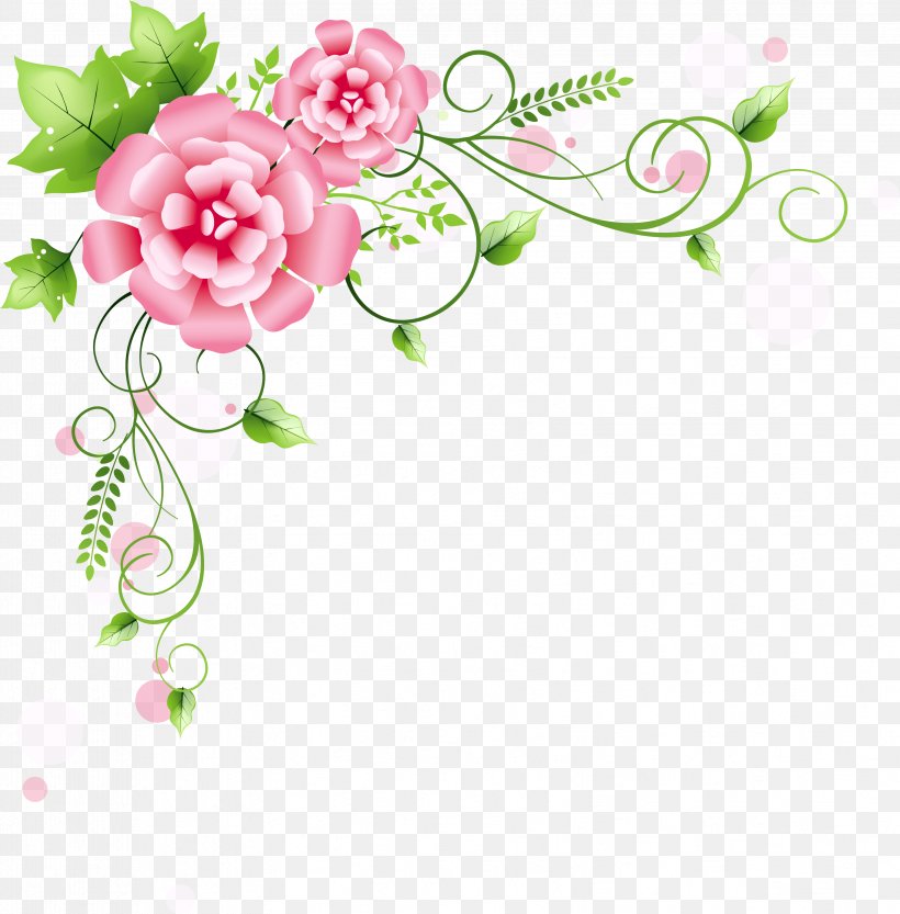 Pink Background Frame, PNG, 3359x3414px, Floral Design, Borders And Frames, Bouquet, Cut Flowers, Flower Download Free
