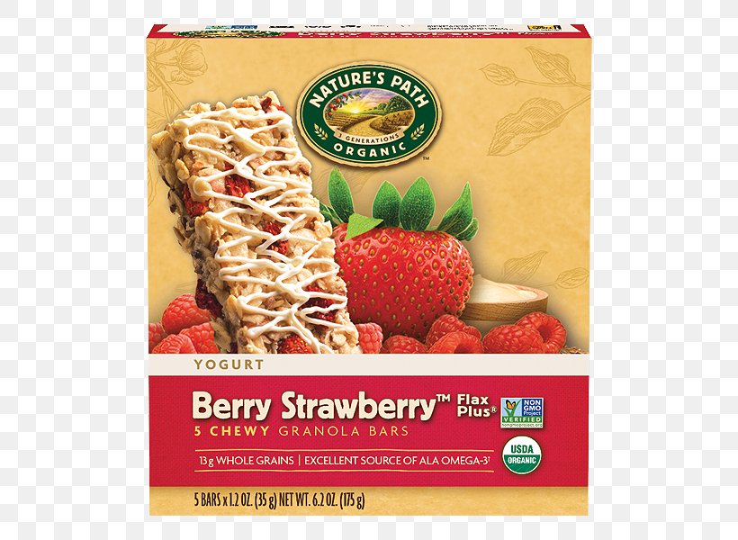 Strawberry Organic Food Nature's Path Granola Breakfast Cereal, PNG, 600x600px, Strawberry, Berry, Brand, Breakfast Cereal, Candy Bar Download Free