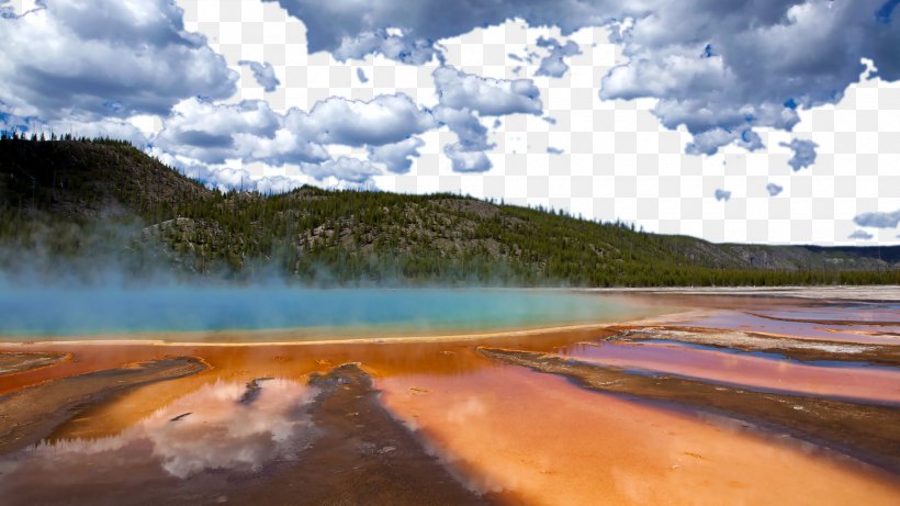 Grand Prismatic Spring Angle Inlet Hot Spring National Park, PNG, 1920x1080px, Grand Prismatic Spring, Angle Inlet, Cloud, Hot Spring, Lake Download Free