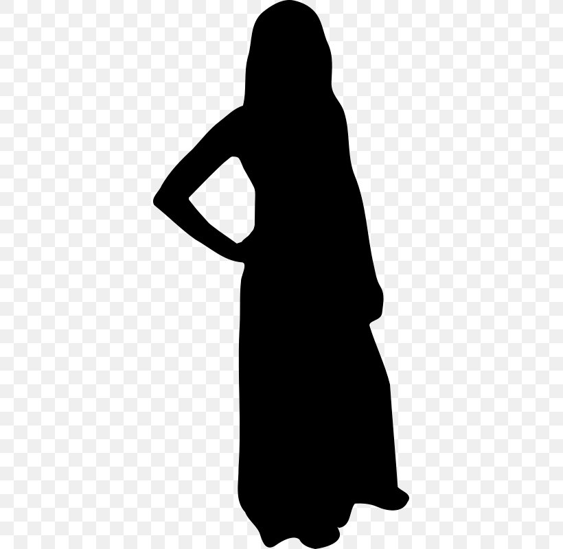 Muslim Women In Islam Woman Clip Art, PNG, 373x800px, Muslim, Black, Black And White, Burqa, Female Download Free