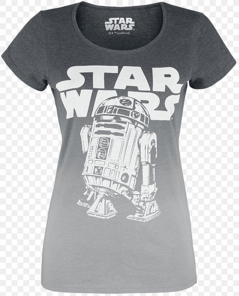 T-shirt R2-D2 Anakin Skywalker BB-8 Hoodie, PNG, 970x1200px, Tshirt, Active Shirt, Anakin Skywalker, Black, Brand Download Free