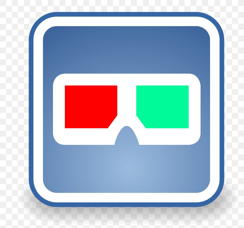Anaglyph 3D Thumbnail, PNG, 768x768px, 3d Film, Anaglyph 3d, Area, Blue, Brand Download Free