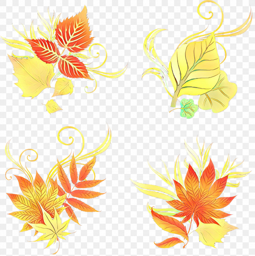 Floral Design, PNG, 2984x3000px, Leaf, Floral Design, Plant, Yellow Download Free