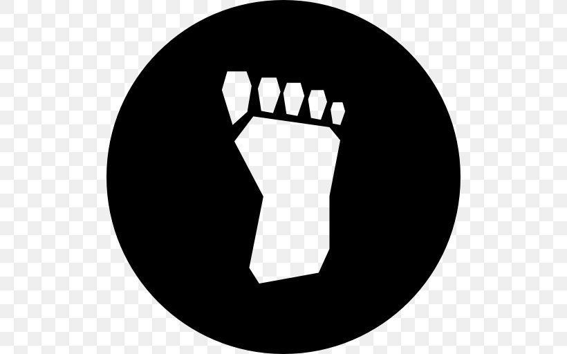 Footprint, PNG, 512x512px, Foot, Black, Black And White, Footprint, Logo Download Free