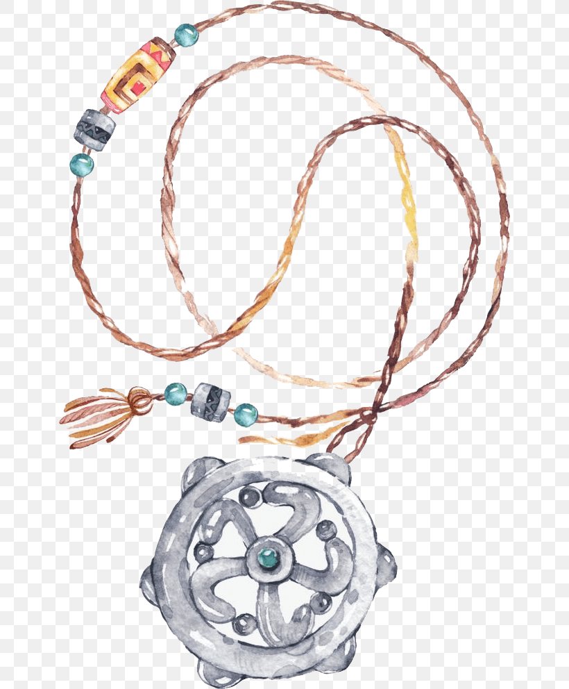 Necklace Watercolor Painting Jewellery, PNG, 650x992px, Necklace, Body Jewelry, Fashion Accessory, Jewellery, Painting Download Free