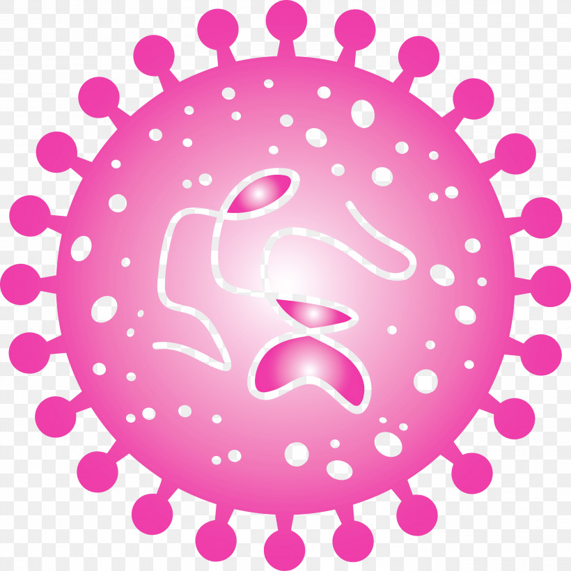 Bacteria Germs Virus, PNG, 2999x3000px, Bacteria, Circle, Germs, Magenta, Pink Download Free