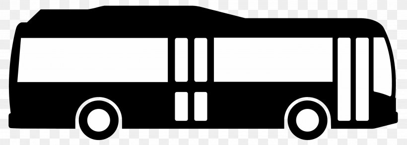 Transit Bus Transport Clip Art, PNG, 2980x1068px, Bus, Automotive Design, Automotive Exterior, Black And White, Boarding Download Free