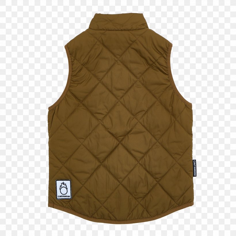 Gilets Sleeve Brown, PNG, 2613x2614px, Gilets, Brown, Outerwear, Sleeve, Vest Download Free