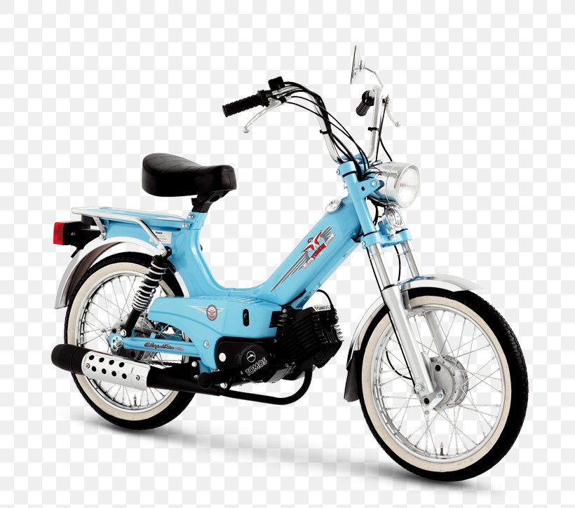 Scooter Tomos Moped Motorcycle Mofa, PNG, 725x725px, Scooter, Bicycle, Bicycle Accessory, Bicycle Wheel, Cafe Racer Download Free