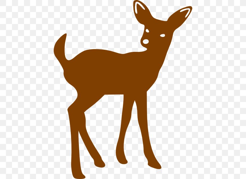 White-tailed Deer Silhouette Clip Art, PNG, 462x597px, Deer, Antelope, Antler, Area, Black And White Download Free