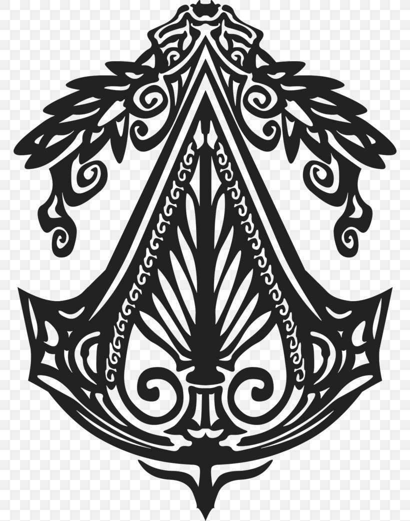 Assassin's Creed: Brotherhood Assassin's Creed: Revelations Assassin's Creed II Ezio Auditore, PNG, 766x1042px, Ezio Auditore, Art, Assassins, Black And White, Emblem Download Free
