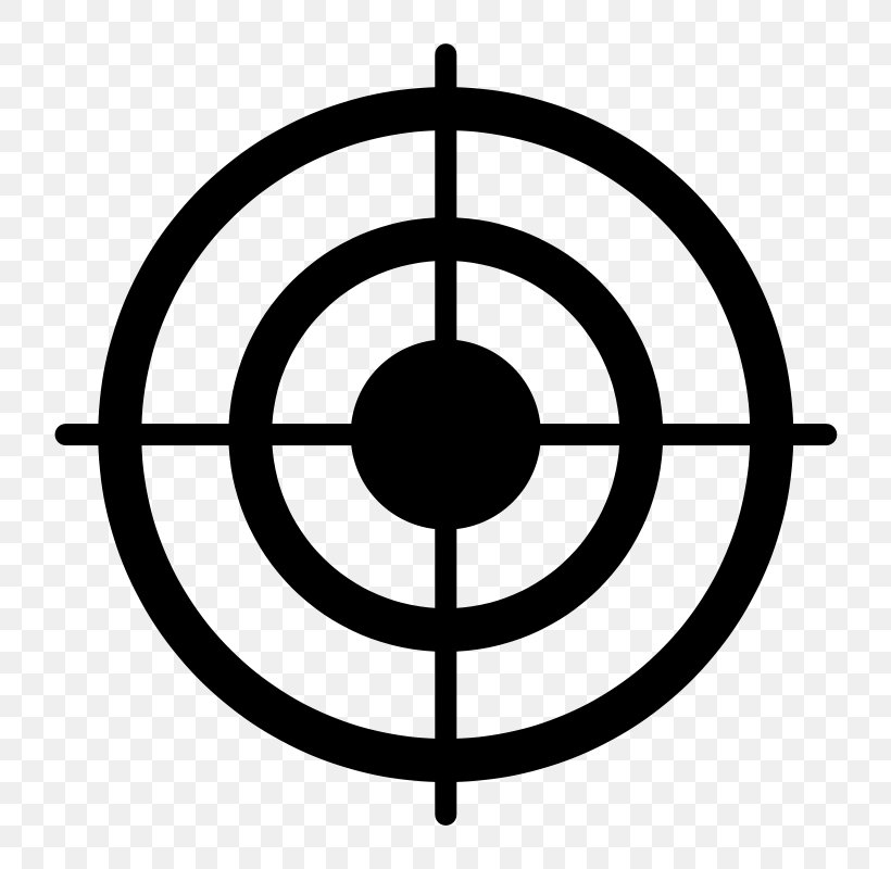 Bullseye Shooting Target Clip Art, PNG, 800x800px, Bullseye, Area, Black And White, Color, Darts Download Free