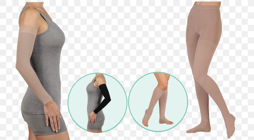 Compression Garment Lymphedema Compression Stockings Form-fitting Garment Medicine, PNG, 738x451px, Watercolor, Cartoon, Flower, Frame, Heart Download Free