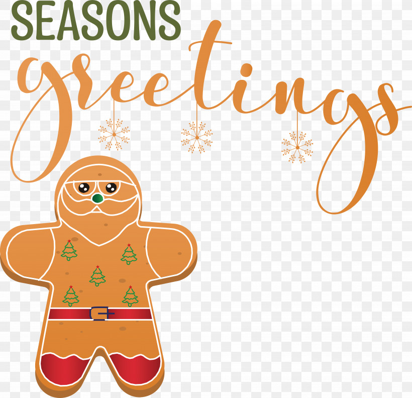 Seasons Greetings, PNG, 6935x6700px, Seasons Greetings, Gingerbread, Merry Christmas Download Free