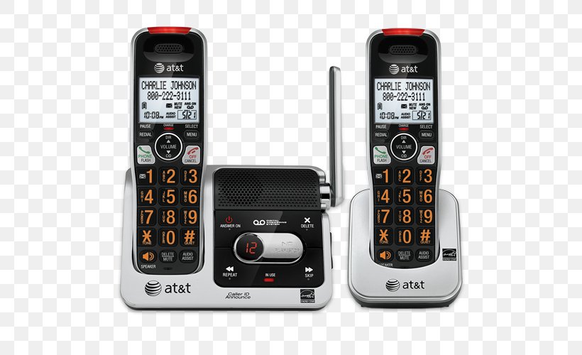 Cordless Telephone Handset Digital Enhanced Cordless Telecommunications AT&T, PNG, 500x500px, Cordless Telephone, Answering Machine, Answering Machines, Att, Call Waiting Download Free