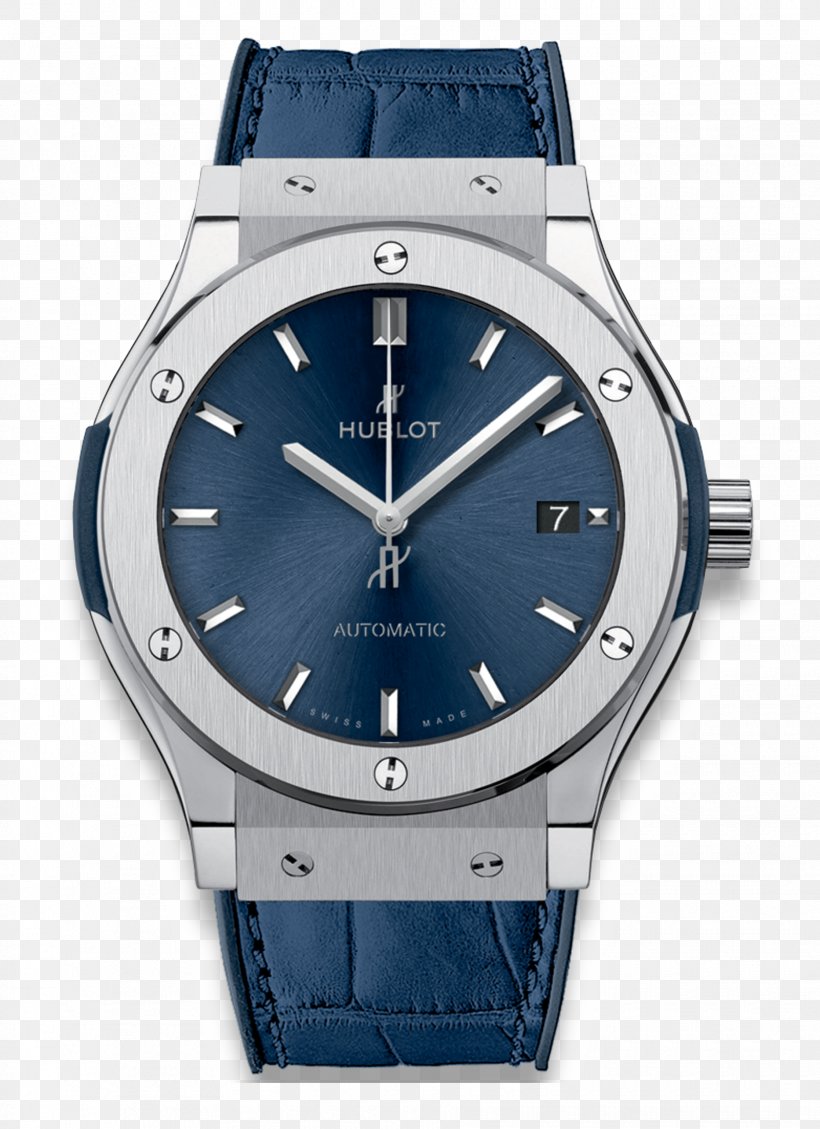 Hublot Classic Fusion Automatic Watch Chronograph, PNG, 1865x2570px, Hublot Classic Fusion, Automatic Watch, Blue, Bracelet, Brand Download Free