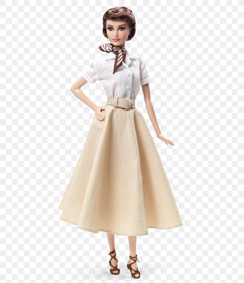 Audrey Hepburn Roman Holiday Barbie Doll Toy, PNG, 640x950px, Audrey Hepburn, Abdomen, Actor, Barbie, Beige Download Free