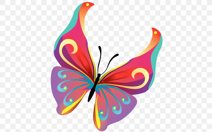 Butterfly Insect Clip Art, PNG, 512x512px, Butterfly, Arthropod, Brush Footed Butterfly, Brushfooted Butterflies, Display Resolution Download Free