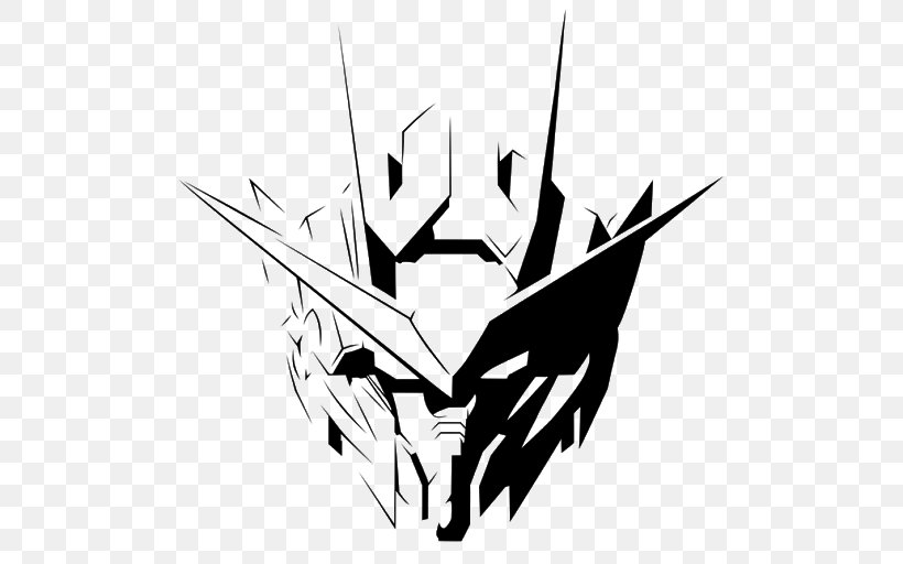 Mobile Suit Gundam: Gundam Vs. Gundam GN-001 Gundam Exia Barbatos, PNG, 512x512px, Gundam, Art, Barbatos, Black, Black And White Download Free