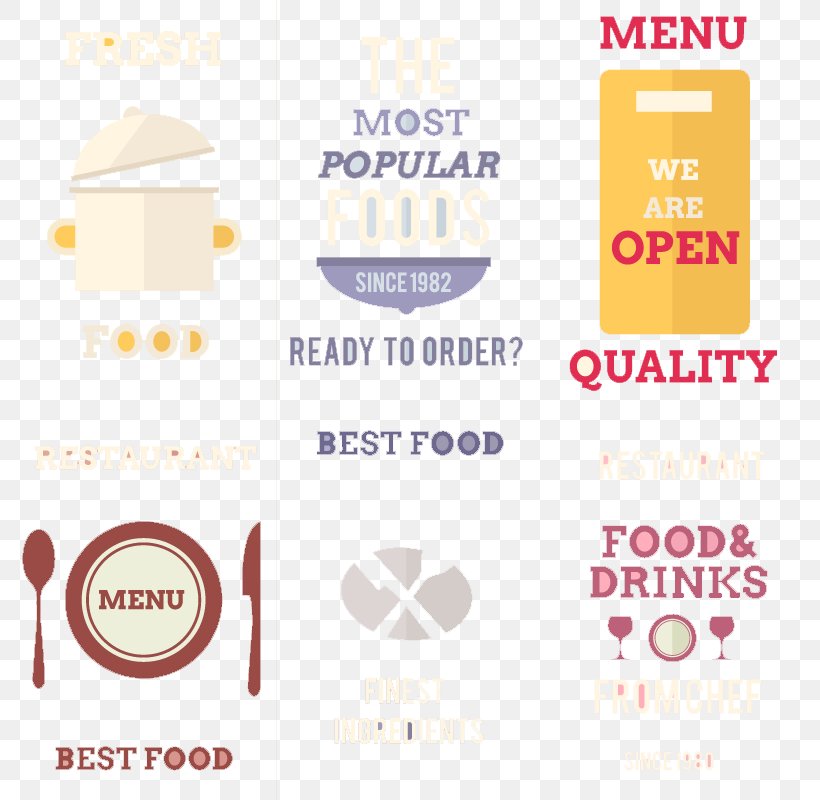 Fast Food Restaurant Poster Menu, PNG, 800x800px, Fast Food, Area, Brand, Drawing, Flat Design Download Free