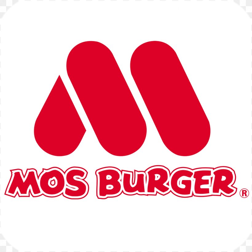 Logo MOS Burger Hamburger Dandan Hamburg Taiwan, PNG, 1024x1024px, Logo, Brand, Hamburger, Mos Burger, Red Download Free