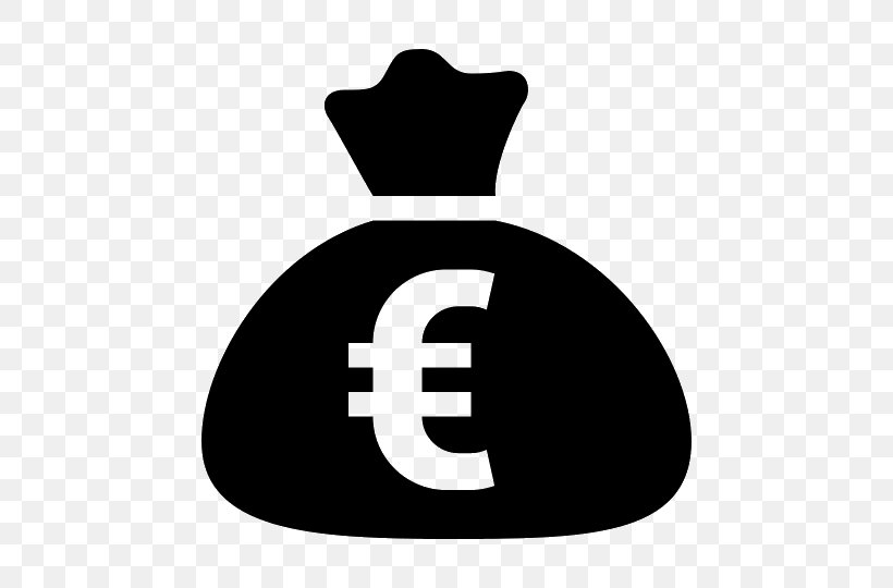 Money Bag Euro Sign Bank, PNG, 540x540px, 500 Euro Note, Money Bag, Bank, Banknote, Black And White Download Free