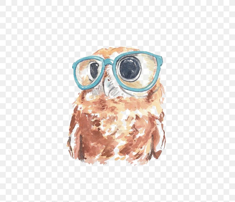 Owl Paper Watercolor Painting, PNG, 564x705px, Owl, Beak, Bird, Bird Of Prey, Eyewear Download Free