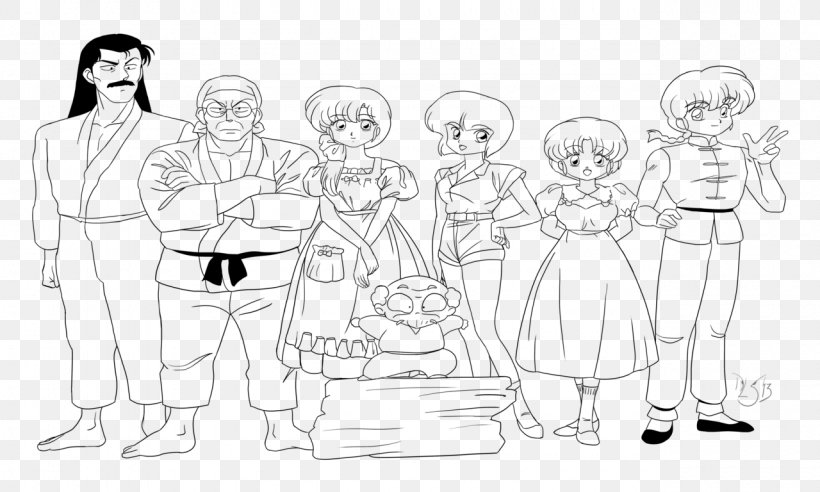 Ranma ½ Akane Tendo Line Art Sketch, PNG, 1280x768px, Watercolor, Cartoon, Flower, Frame, Heart Download Free