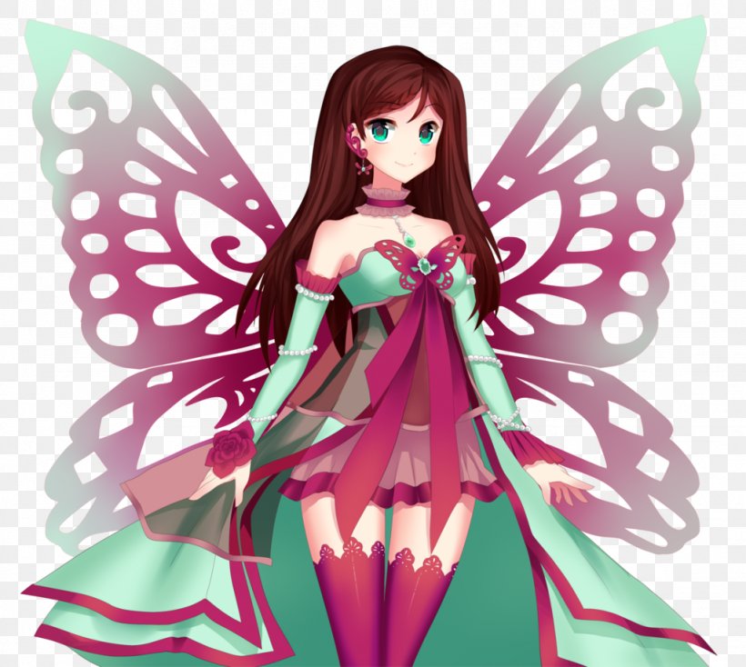 Fairy Cartoon Magenta Doll, PNG, 1024x917px, Watercolor, Cartoon, Flower, Frame, Heart Download Free