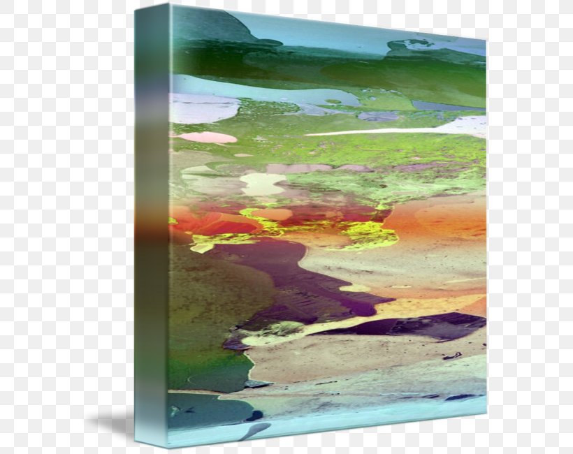 Painting Duck Pond Gallery Wrap Art, PNG, 589x650px, Painting, Abstract, Art, Canvas, Duck Download Free