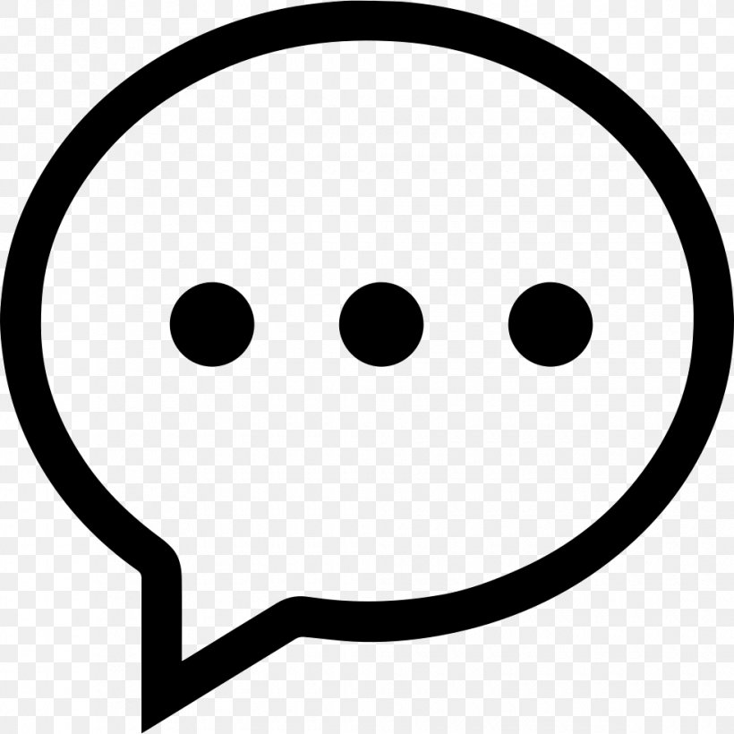 Speech Balloon Symbol Image Vector Graphics, PNG, 980x980px, Speech Balloon, Black And White, Emotion, Face, Facial Expression Download Free