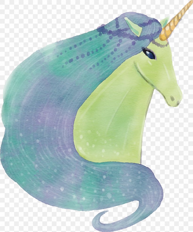 Watercolor Painting Unicorn Euclidean Vector, PNG, 2551x3065px, Watercolor Painting, Aqua, Artworks, Birthday, Drawing Download Free