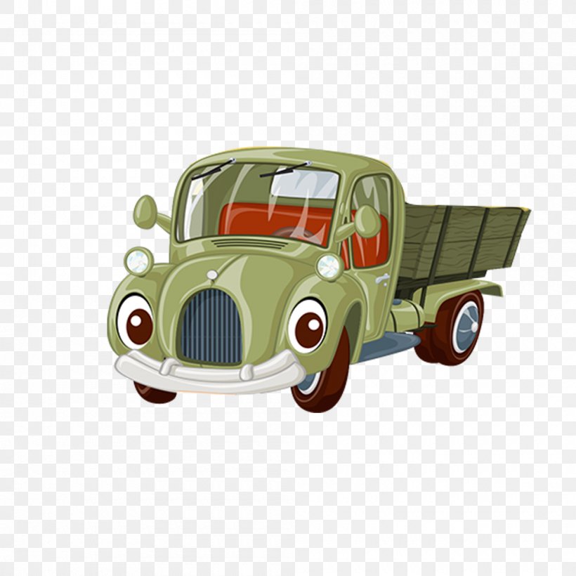 Car Pickup Truck Vector Graphics Vehicle, PNG, 1000x1000px, Car, Automotive Design, Brand, Cartoon, Classic Car Download Free