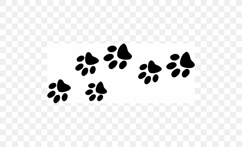 Cat Paw Dog Animal Track Car, PNG, 500x500px, Cat, Animal Track, Black, Black And White, Car Download Free
