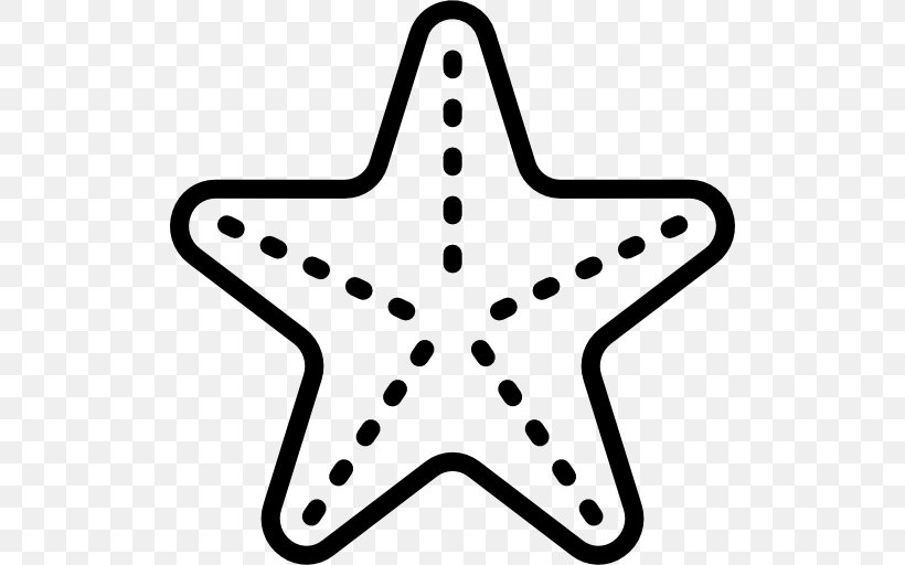 Starfish Icon Design Clip Art, PNG, 512x512px, Starfish, Black And White, Body Jewelry, Icon Design, Invertebrate Download Free