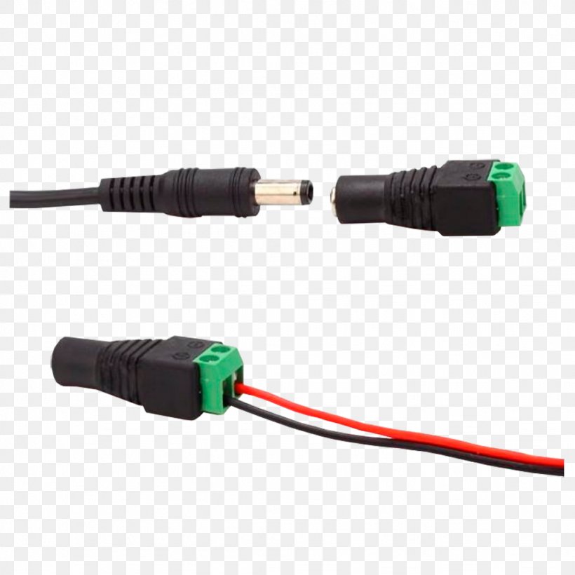 Electrical Connector Closed-circuit Television Electrical Cable Direct Current Camera, PNG, 1024x1024px, Electrical Connector, Adapter, Cable, Camera, Closedcircuit Television Download Free