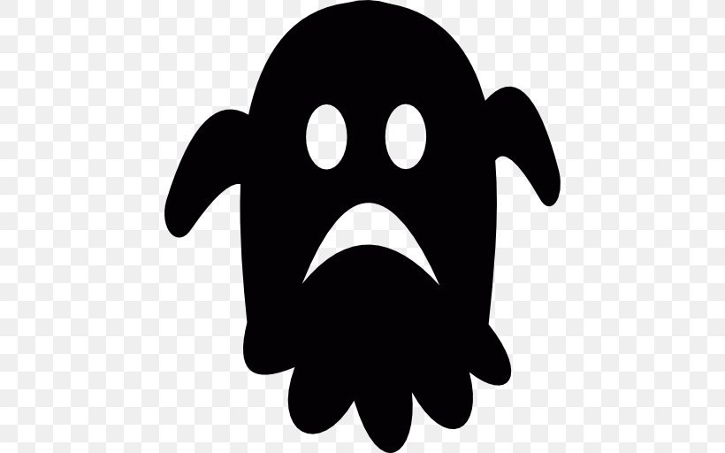 Ghost Icon, PNG, 512x512px, Ghost, Black, Black And White, Cartoon, Fear Of Ghosts Download Free