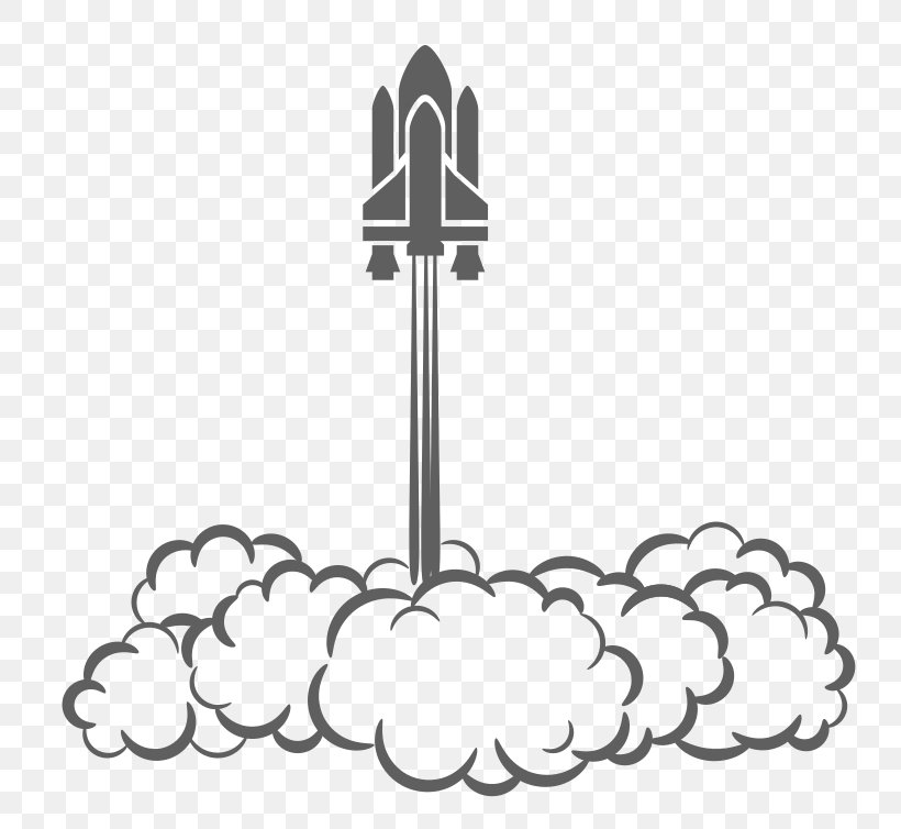 Spacecraft Space Shuttle Program Rocket Clip Art, PNG, 800x754px, Spacecraft, Black And White, Body Jewelry, Lift, Line Art Download Free