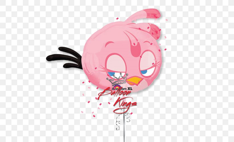 Toy Balloon Angry Birds Stella Party, PNG, 500x500px, Balloon, Angry Birds, Angry Birds Stella, Art, Bird Download Free
